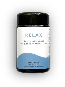  Relax hearthstone collective Kanna (sceletium tortuosum) microdose extract rich in mesembrine provides natural support for mental health, reducing stress, relieving anxiety