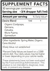 Hearthstone Collective Desire Tincture Supplement Facts Box For Naturally Increasing Desire For Pleasure, Connection, and Sensuality Organic Cordyceps, Wild Harvested Damiana, Wild Harvested Catuaba, Wild Harvested Muira Puama, Wild Harvested Epimedium Icariin Extract
